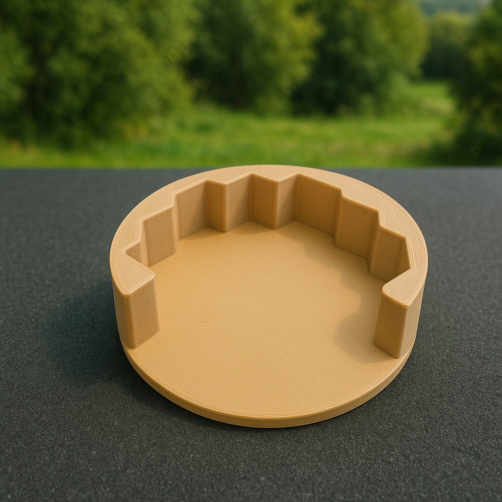 3D Printed Honeycomb Bee Coaster Set: Yellow Hexagon Table Decor