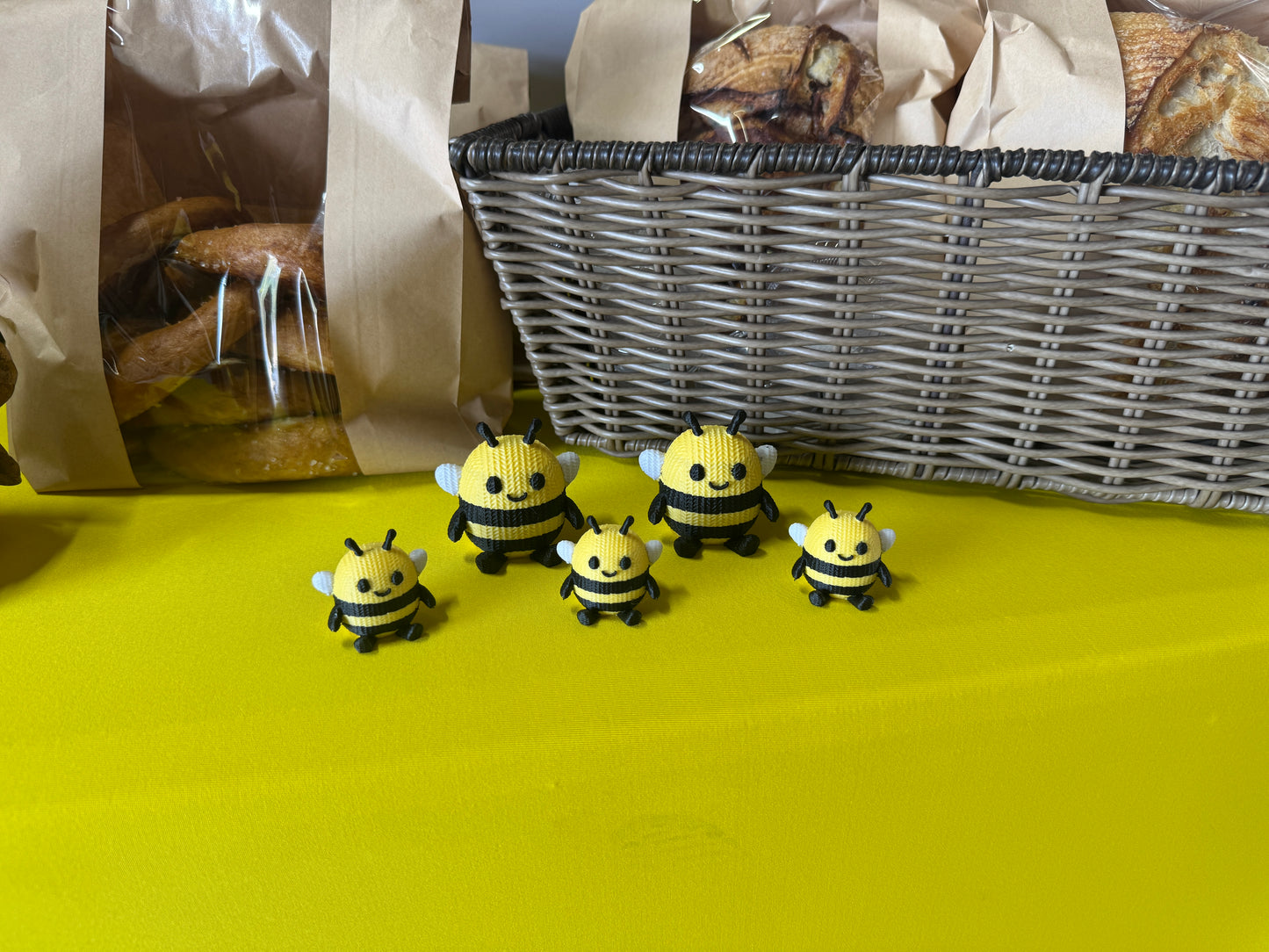 Cute Knitted Bumble Bee Plush – Bee Toy for Kids & Home Décor