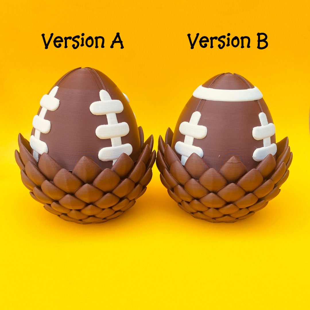 Football Dragon with Egg – Articulated Fantasy Figurine – Sports Fan Collectible – Unique Dragon Lover Gift