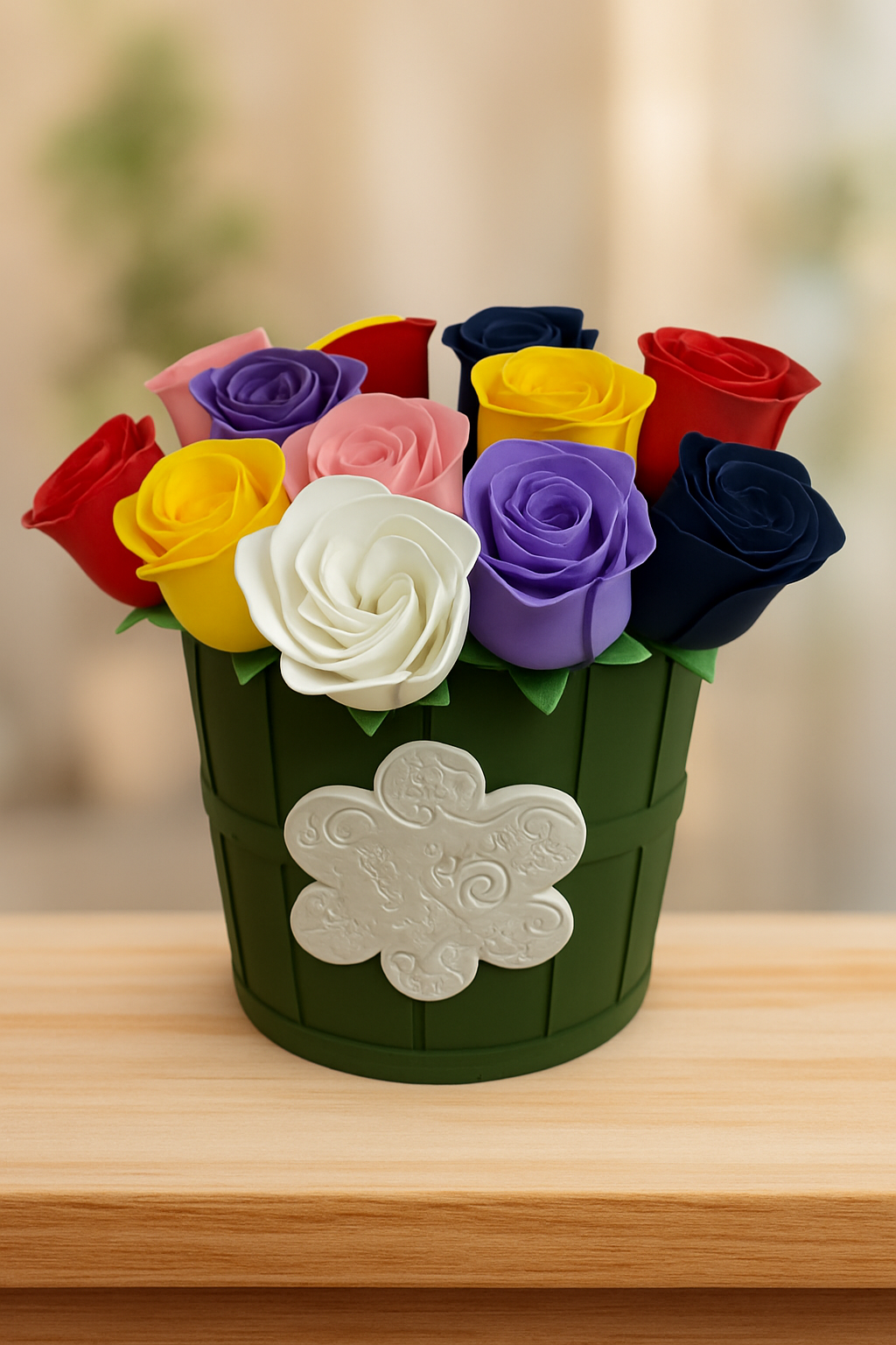 Roses | Red, White, Blue & More | Home Decor Accent, Valentine’s or USA Theme Display