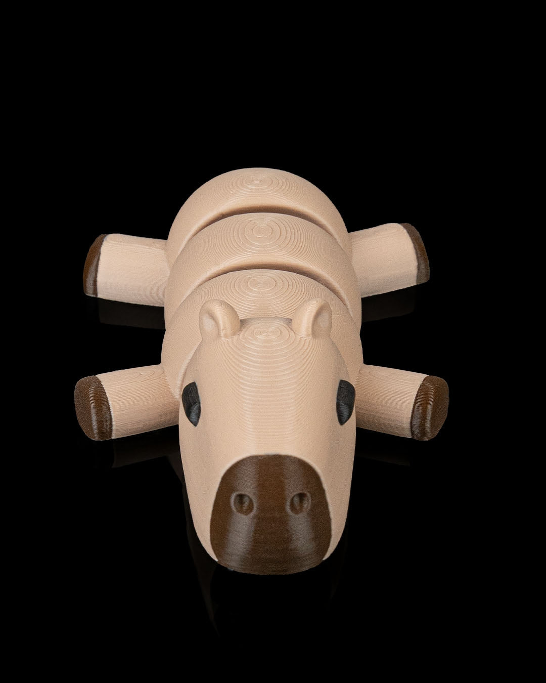 Cute Capybara Figurine – 3D Printed Animal Desk Toy/Collectible | Adorable Capybara Home Décor/Unique Gift for Animal Lovers