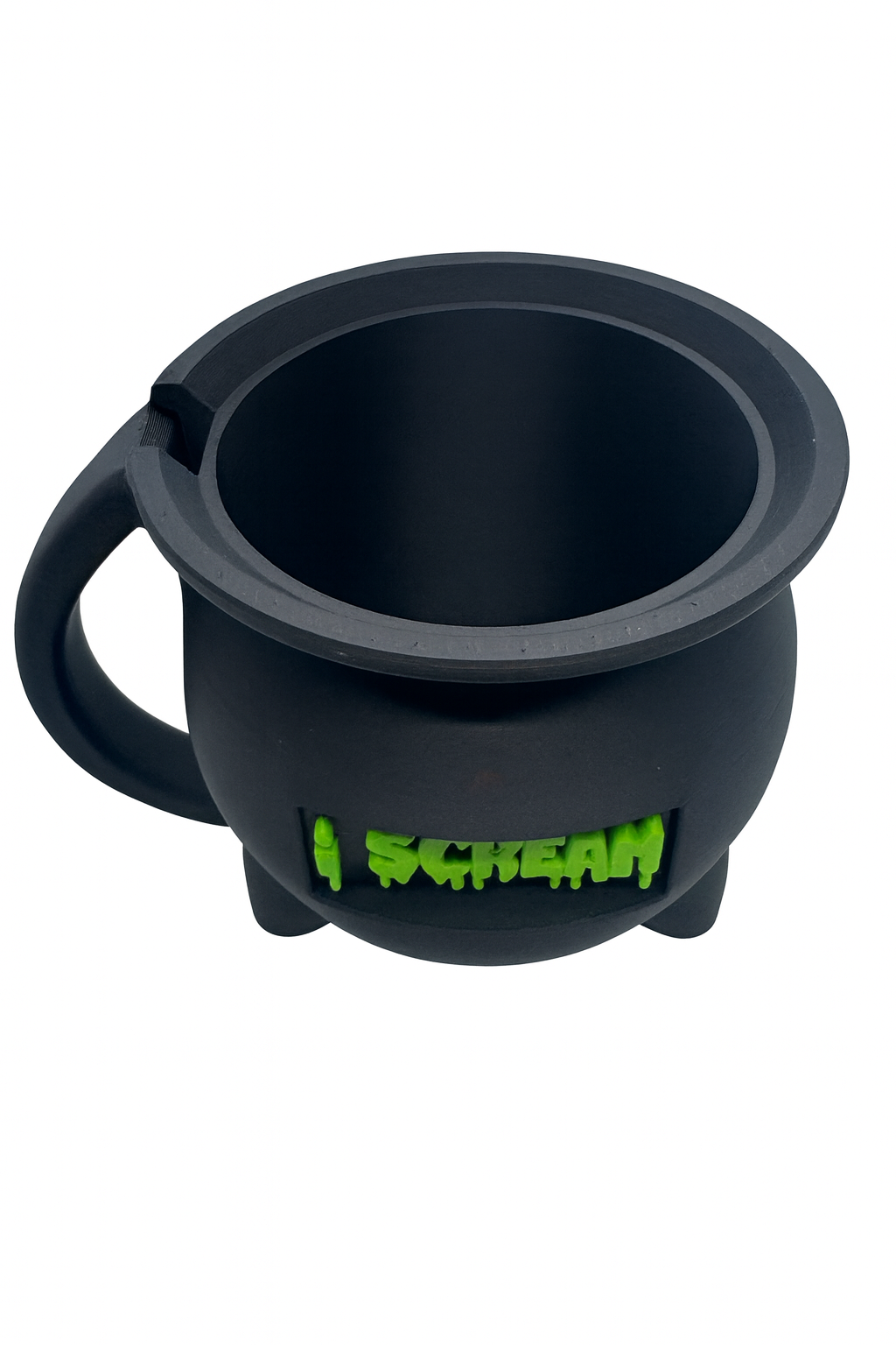 Cauldron Ice Cream Pint Holder – Halloween Cauldron Mug with Custom Text