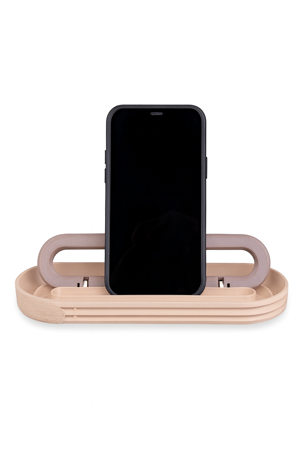 Natural Timber Desk Organizer Kit | Minimalist Modular Tray with Phone Stand and Storage | Modern Home Office Accessories