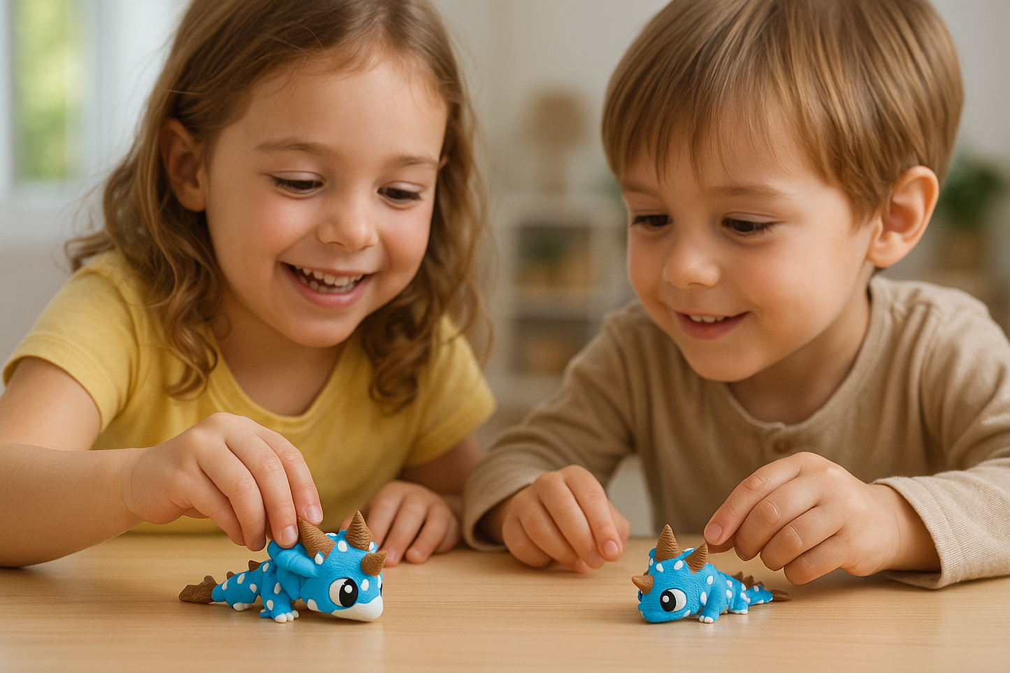 Articulated Sugar Rush Mini Dragon: Dessert-Themed 3D Printed Toy Figurine for Collectors & Fidgeters