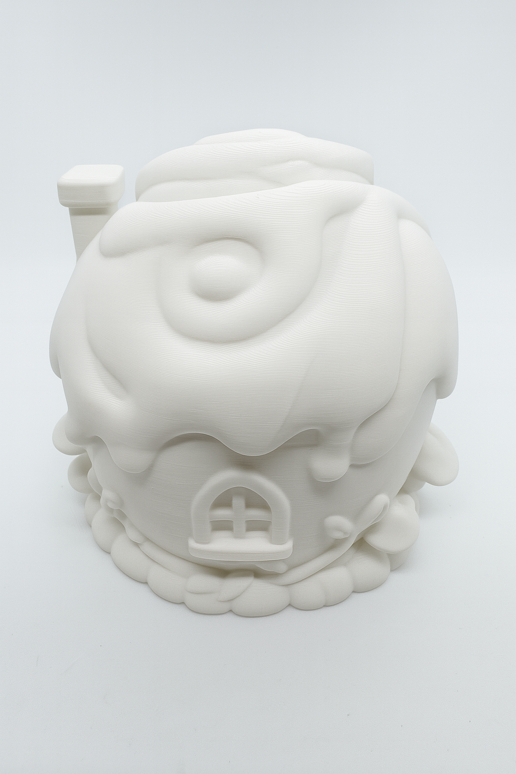 Paintable 3D Printed Cinnamon Bun House – DIY Fairy Tale Decor for Kids & Adults