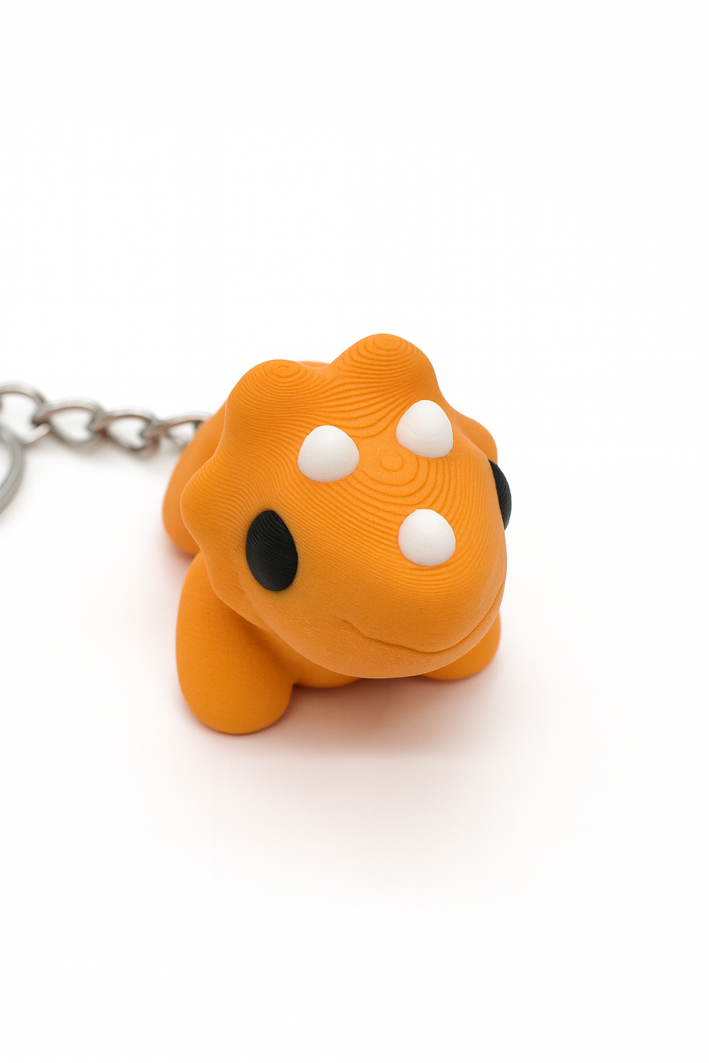 Articulated Baby Triceratops Keychain
