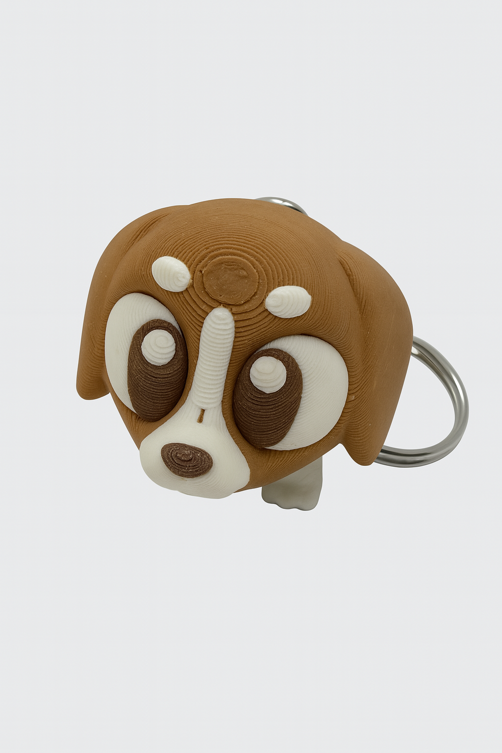 3D Printed Articulated Beagle Puppy Keychain: Dog Lover Fidget Toy