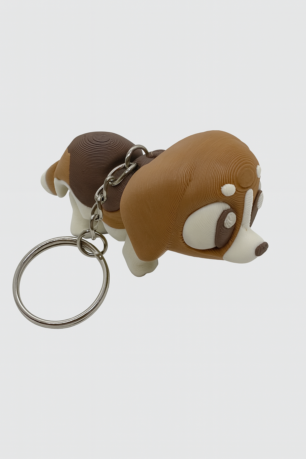 3D Printed Articulated Beagle Puppy Keychain: Dog Lover Fidget Toy
