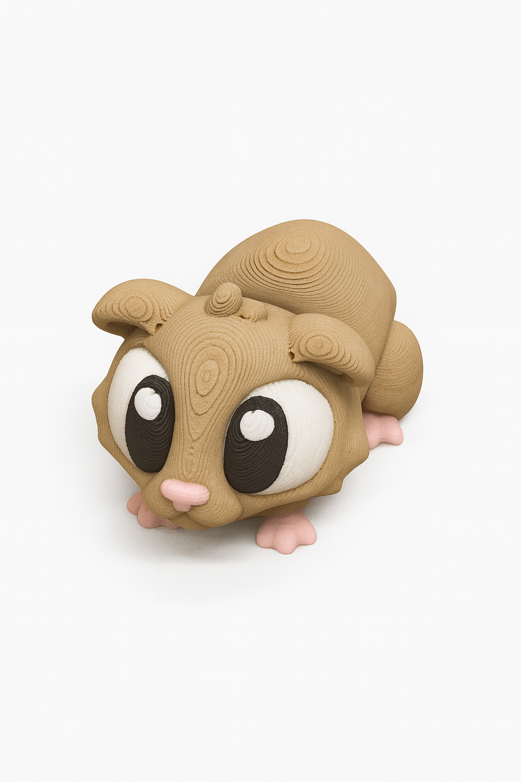 Flexible Guinea Pig Fidget Toy - Articulated 3D Printed Animal Desk Companion for Kids & Collectors