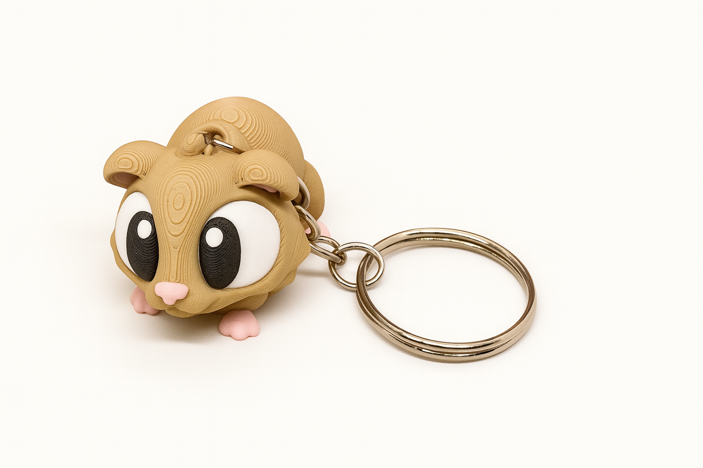 3D Printed Guinea Pig Keychain: Articulated Fidget Toy
