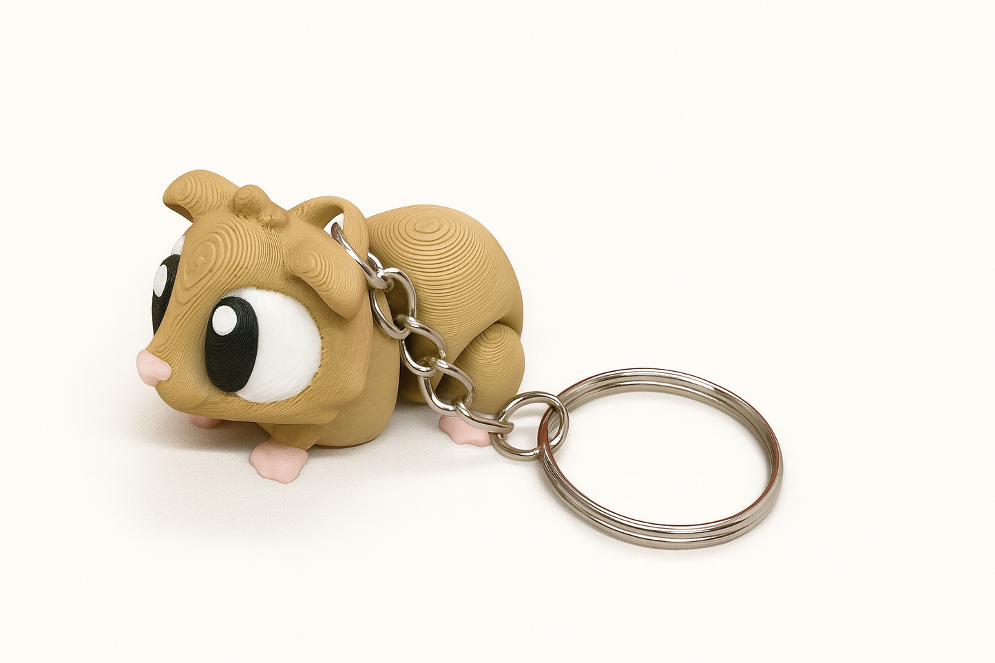 3D Printed Guinea Pig Keychain: Articulated Fidget Toy