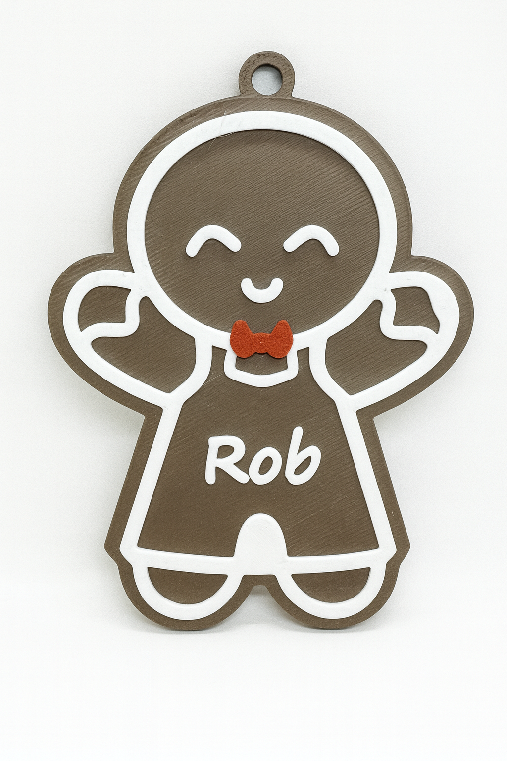 Personalized Gingerbread Couple Ornaments – Custom Name Christmas Decor, Cute Gingerbread Man & Woman Tree Decorations