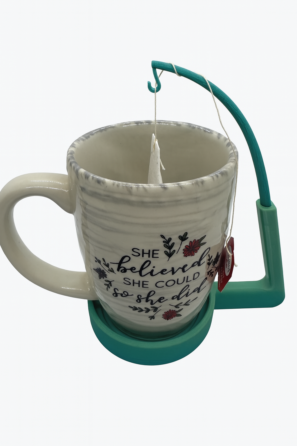 Tea Bag Holder with Fishing Rod: Hands-Free Steeping Tool