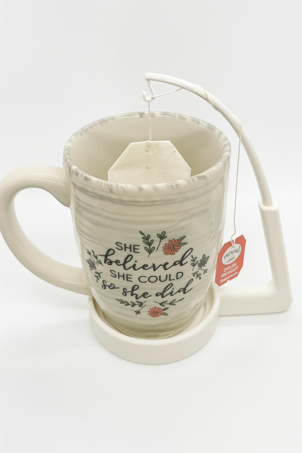 Tea Bag Holder with Fishing Rod: Hands-Free Steeping Tool