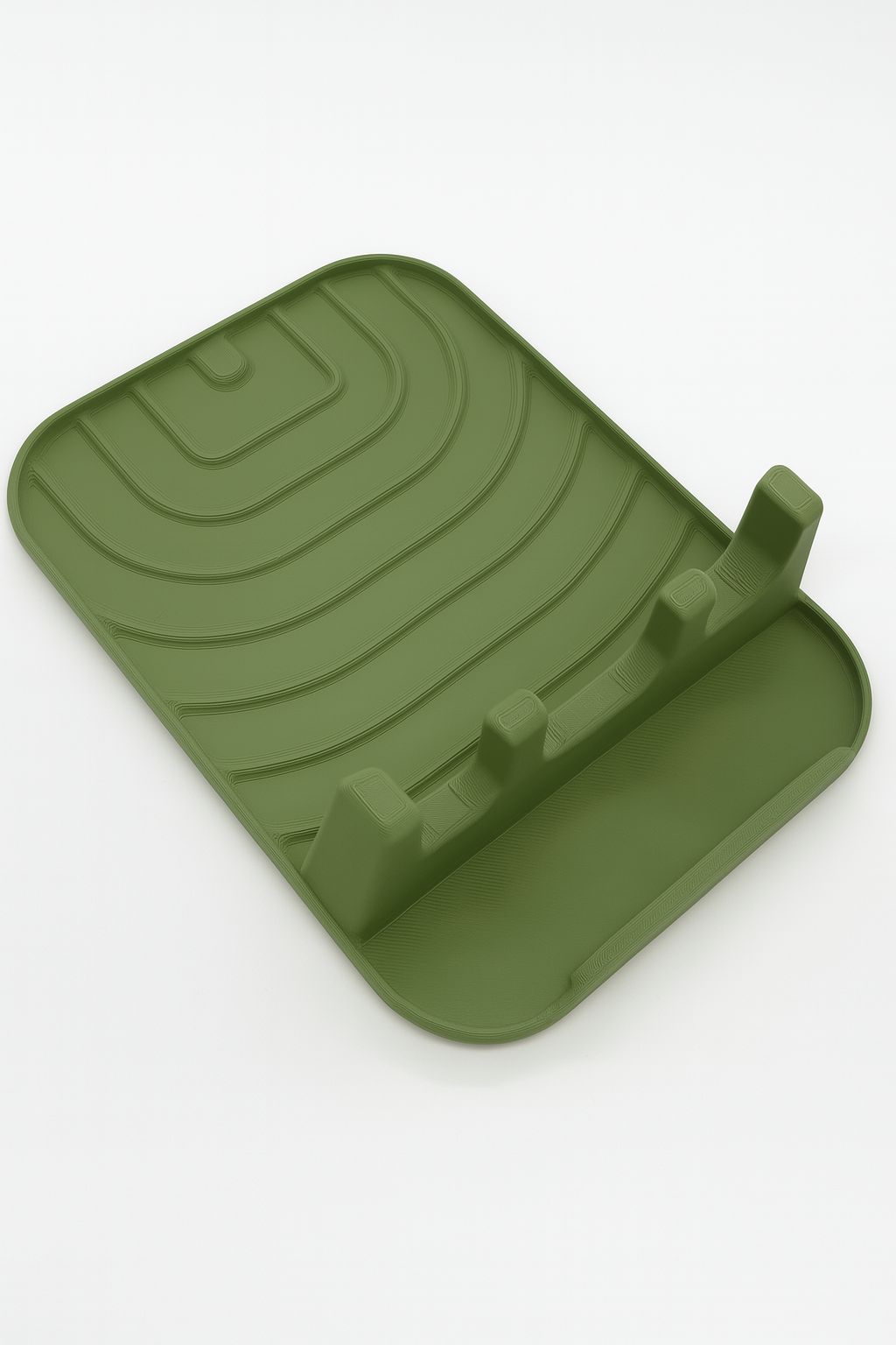 Utensil Rest with Drip Tray – Heat-Resistant Utensil Holder