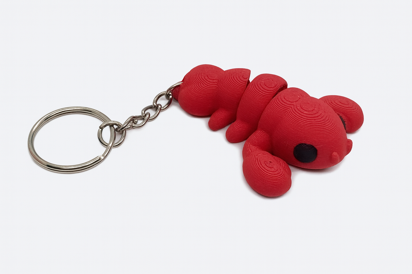 Articulated Red Lobster Keychain – 3D Printed Flexible Sea Creature for Kids & Collectors