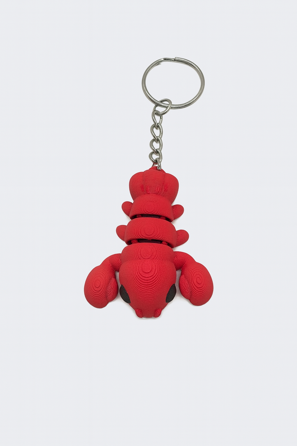 Articulated Red Lobster Keychain – 3D Printed Flexible Sea Creature for Kids & Collectors