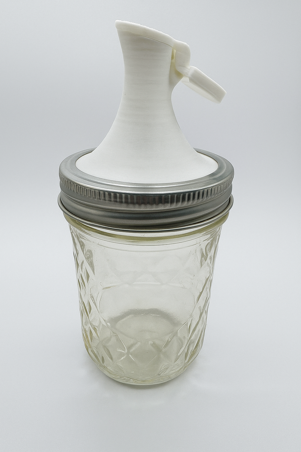 3D Printed Mason Jar Pour Spout Lid: Liquid Dispenser Top