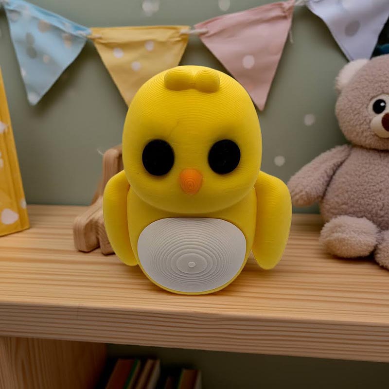 3D Printed Chick Fidget Toy: Poseable Bird Desk Decor