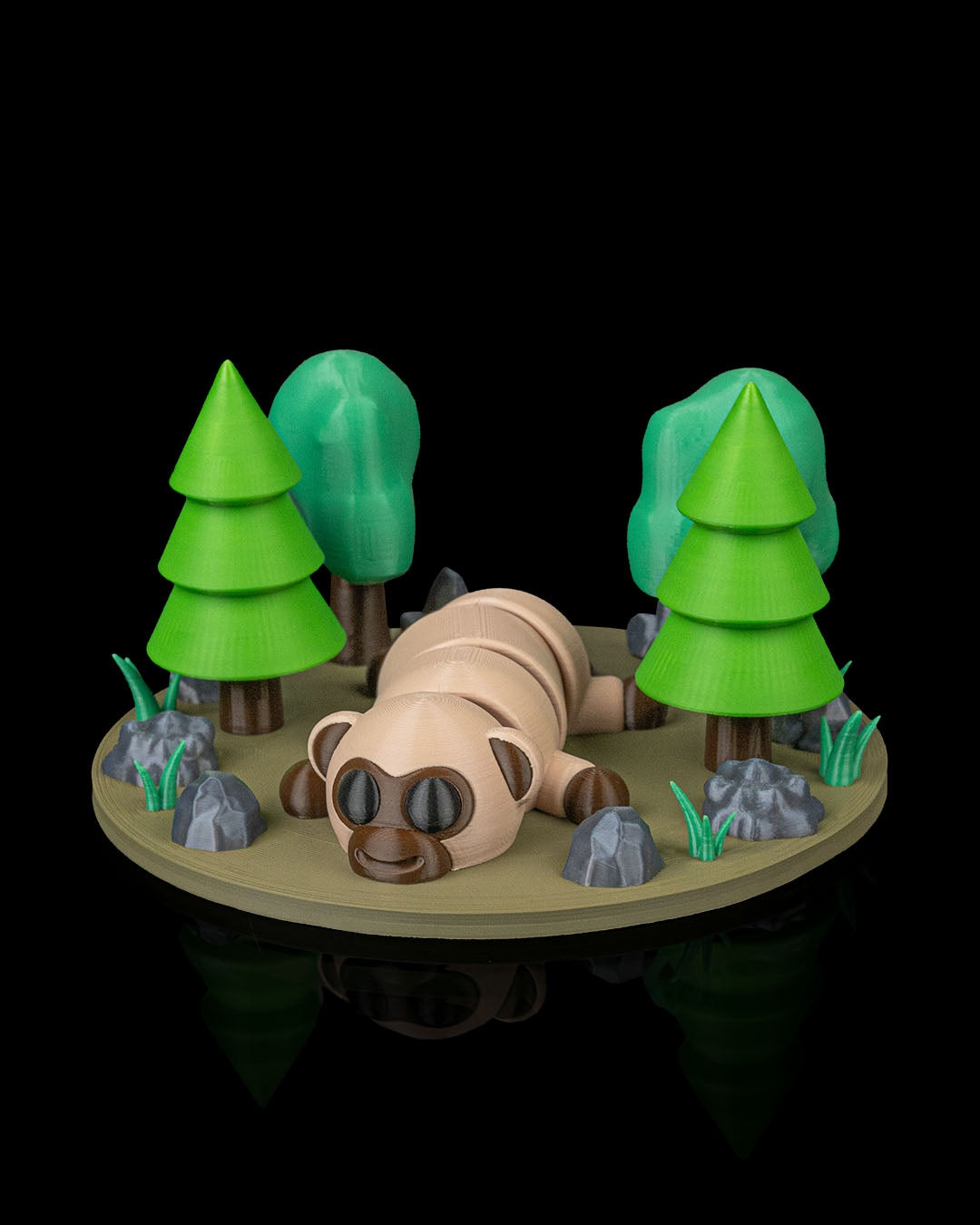 Cute Monkey Figurine – 3D Printed Animal Desk Toy/Collectible | Adorable Monkey Home Décor | Unique Gift for Animal Lovers