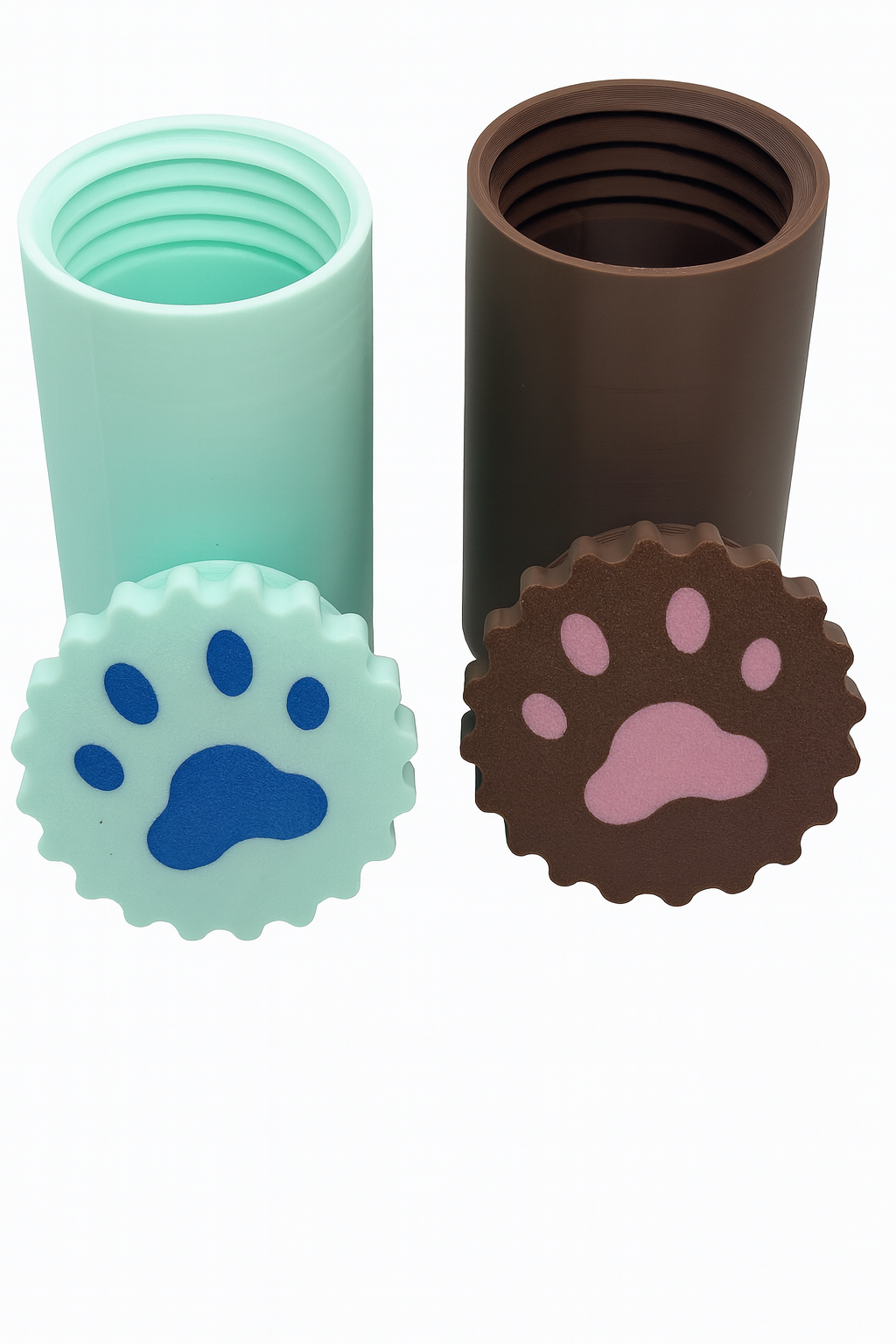Travel Pet Snack Container with Paw Print Lid – Portable Dog & Cat Treat Holder