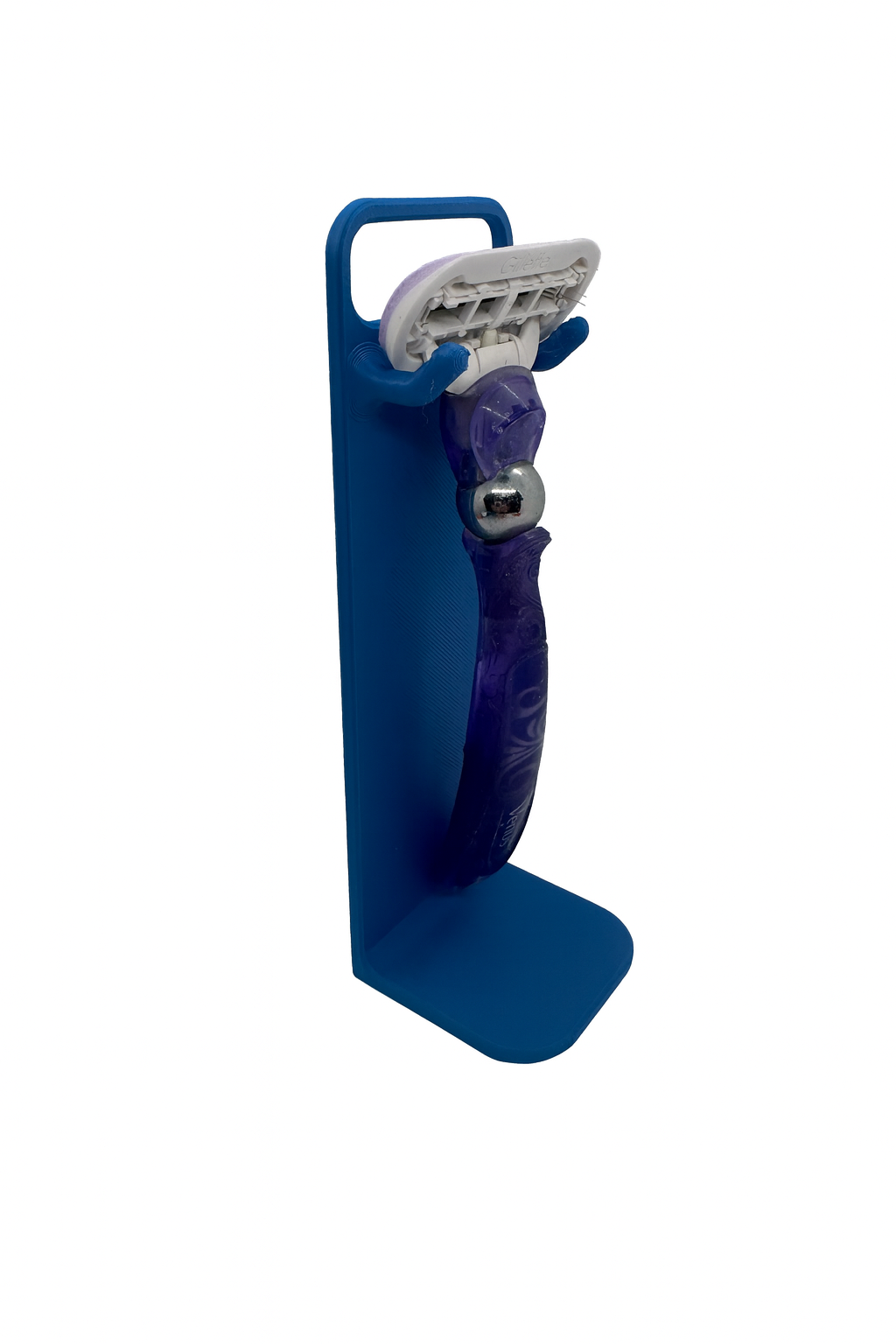 Sleek Single Razor Holder Stand – 3D Printed Bathroom Organizer