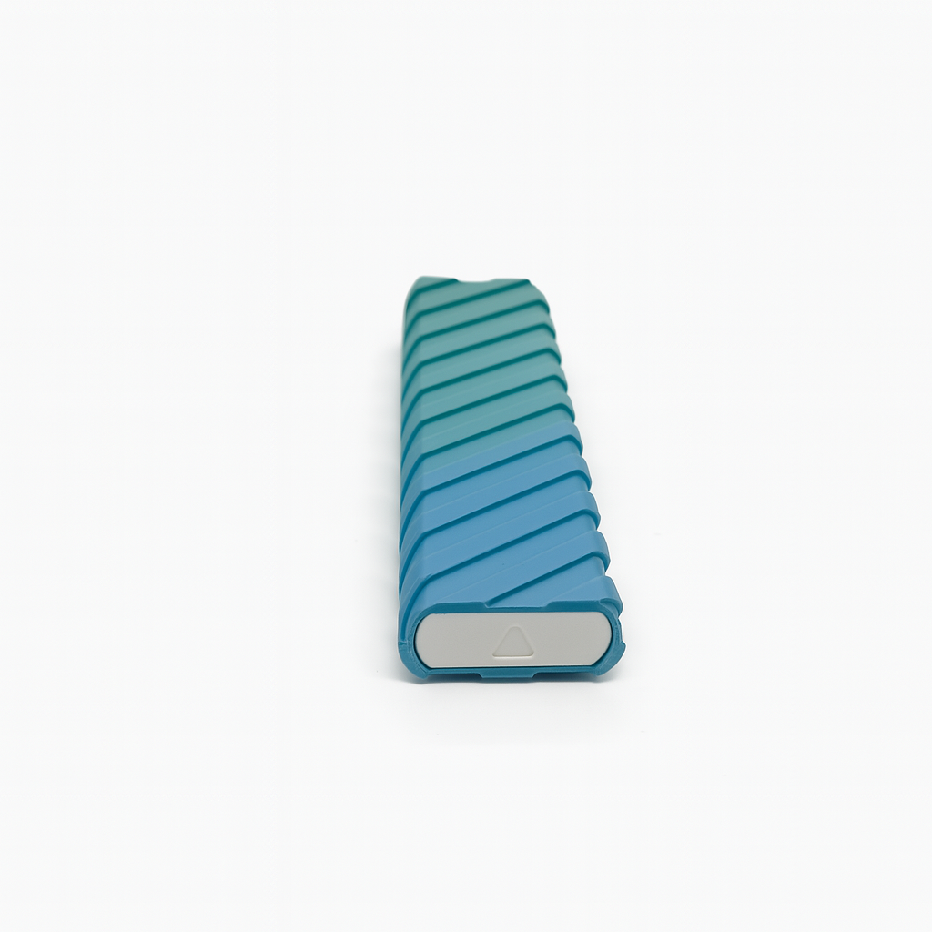 Ridge Texture Slim 3D Printed Pill Case