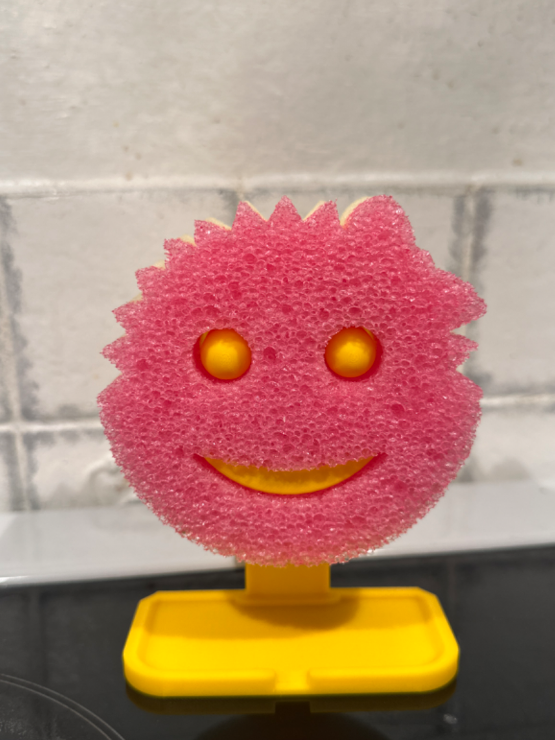 Practical Household Smiley Sponge Buddy Holder | 3D Printed Stand for Scrub Daddy & Scrub Mommy | Kitchen Sink Organizer and Drying Solution