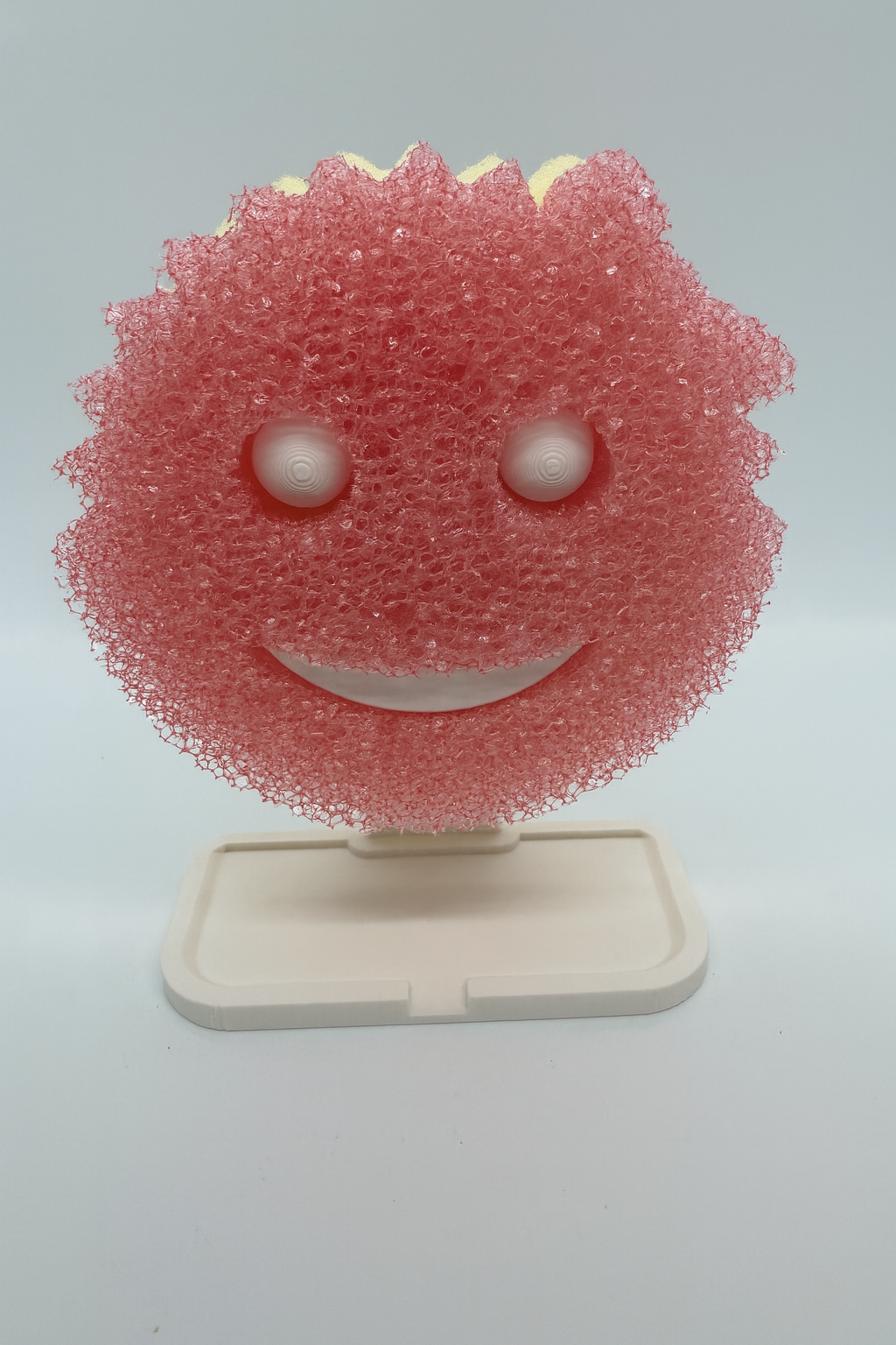 Practical Household Smiley Sponge Buddy Holder | 3D Printed Stand for Scrub Daddy & Scrub Mommy | Kitchen Sink Organizer and Drying Solution