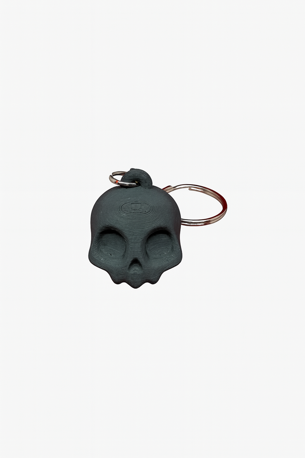 Skull Keychain – 3D Printed Gothic Charm with Metal Ring