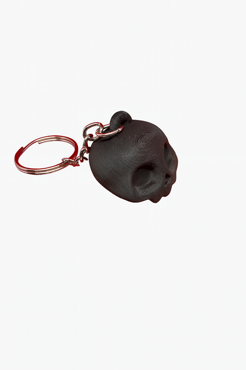 Skull Keychain – 3D Printed Gothic Charm with Metal Ring