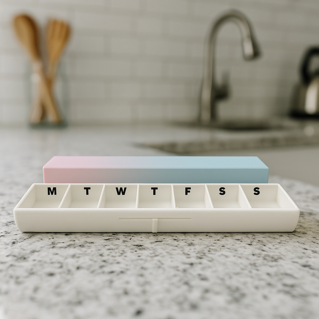 Smooth Texture Slim 3D Printed Pill Case