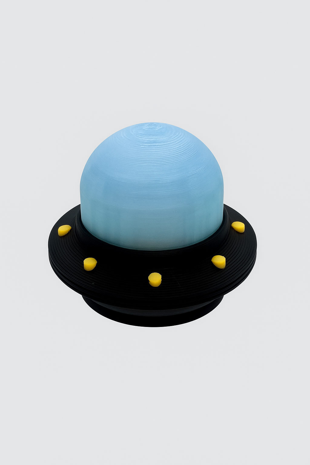 Alien Saucer Buddy – 3D Printed UFO with Dangling Feet