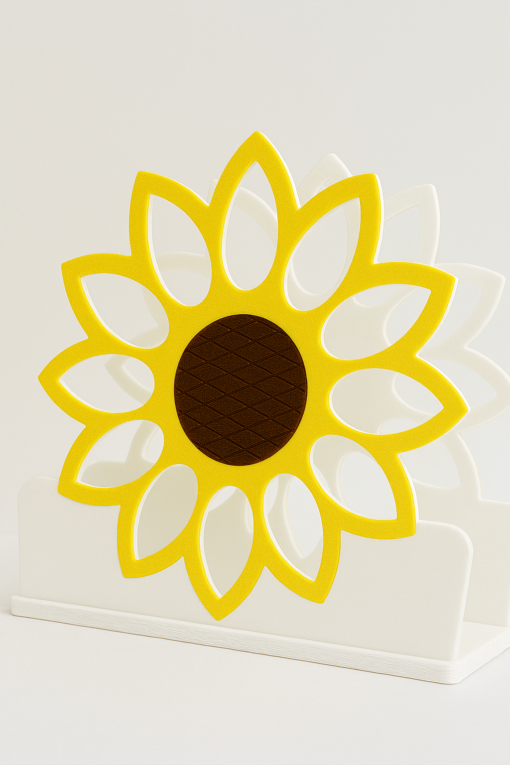 Square Sunflower Napkin Holder – Bright & Cheerful Tabletop Accent