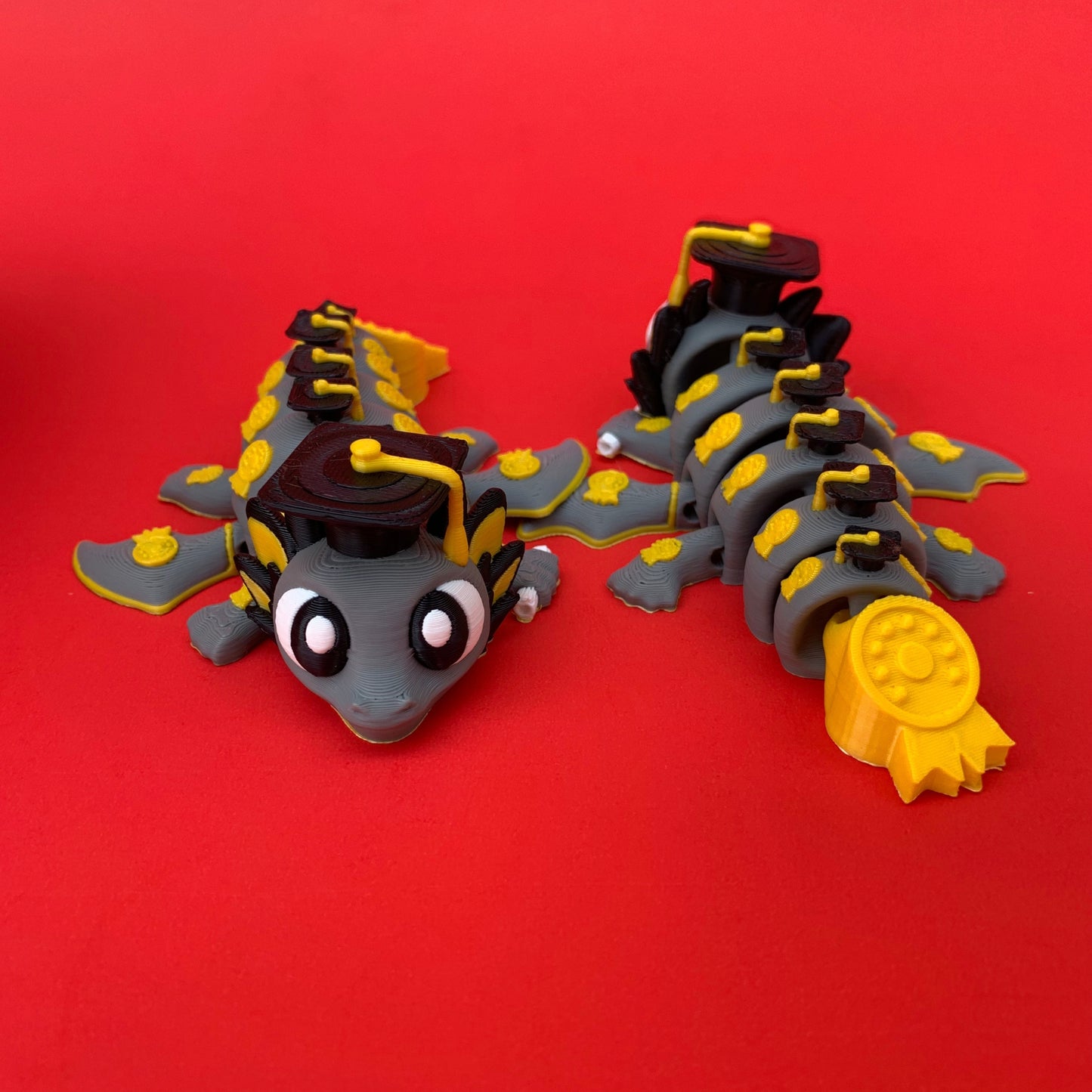 Graduation Dragon with Egg – Articulated Fantasy Figurine – Graduate Gift – Unique Dragon Lover Collectible
