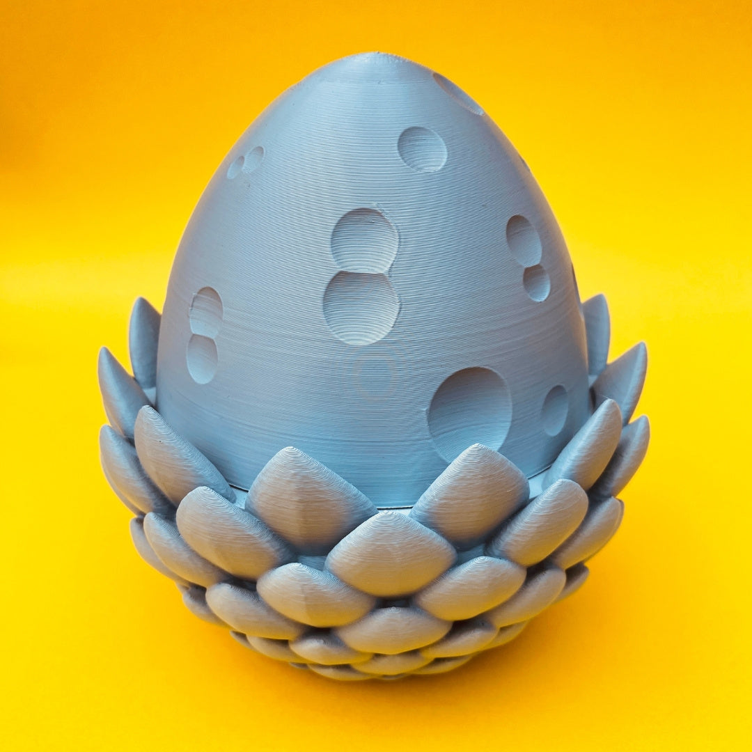 Moon Dragon with Egg – Articulated Fantasy Figurine – Celestial Collectible – Unique Dragon Lover Gift