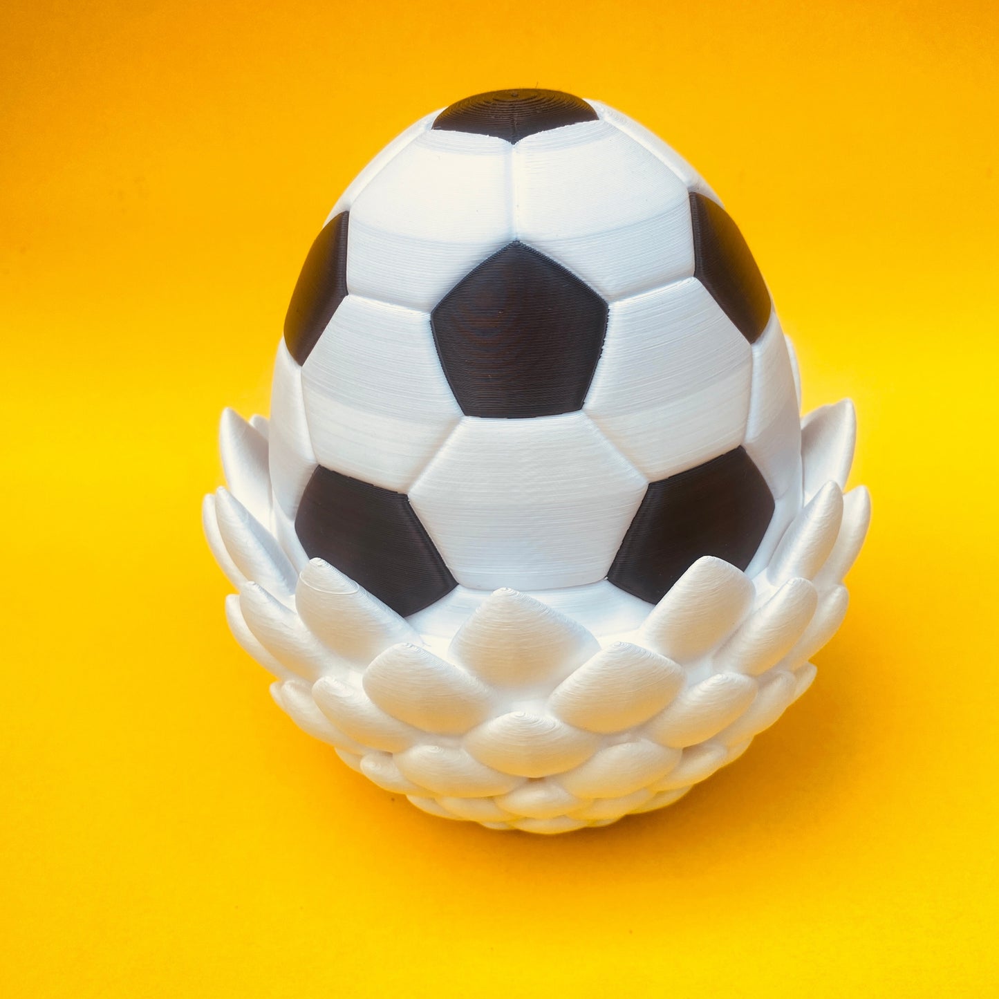 Soccer Dragon with Egg – Articulated Fantasy Figurine – Sports Fan Collectible – Unique Dragon Lover Gift