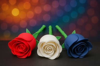Patriotic Roses & Vase