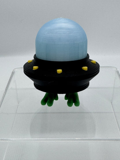 Alien Saucer Buddy – 3D Printed UFO with Dangling Feet