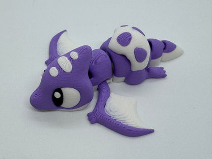 Articulated Purple Pterodactyl with Egg Toy – Articulating Dinosaur