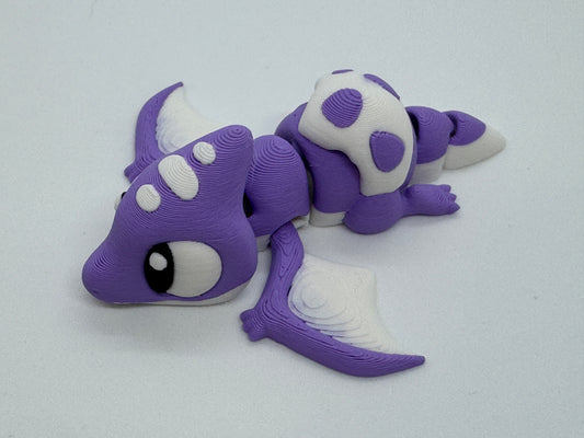 Articulated Purple Pterodactyl with Egg Toy – Articulating Dinosaur