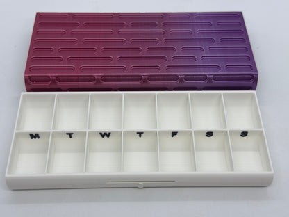 Brick Texture Duo 3D Printed Pill Case