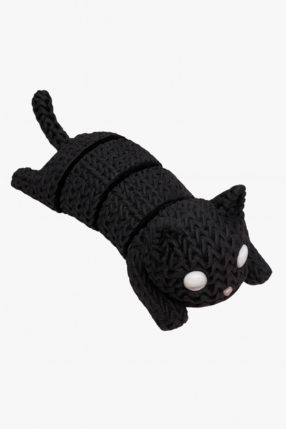 Articulating Knitted Cat Fidget Toy: Flexible 3D Printed Desk Decor