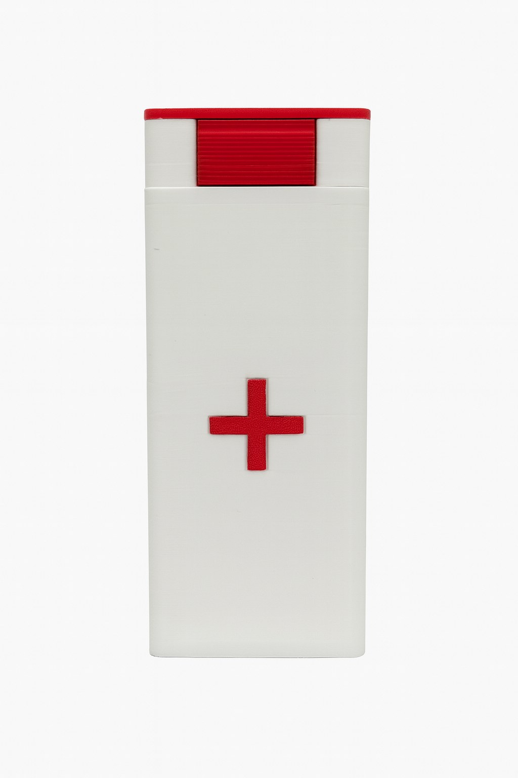 Compact Bandage Dispenser with Red Cross: Portable First Aid Holder