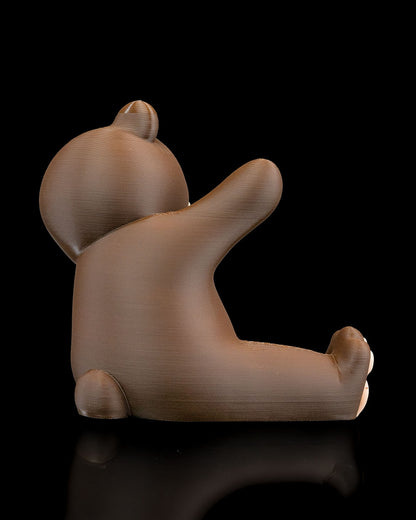 Bear Phone Holder – Cute 3D Printed Smartphone Stand – Woodland Animal Desk Decor – Kawaii Bear Figurine – Unique Phone Dock Gift