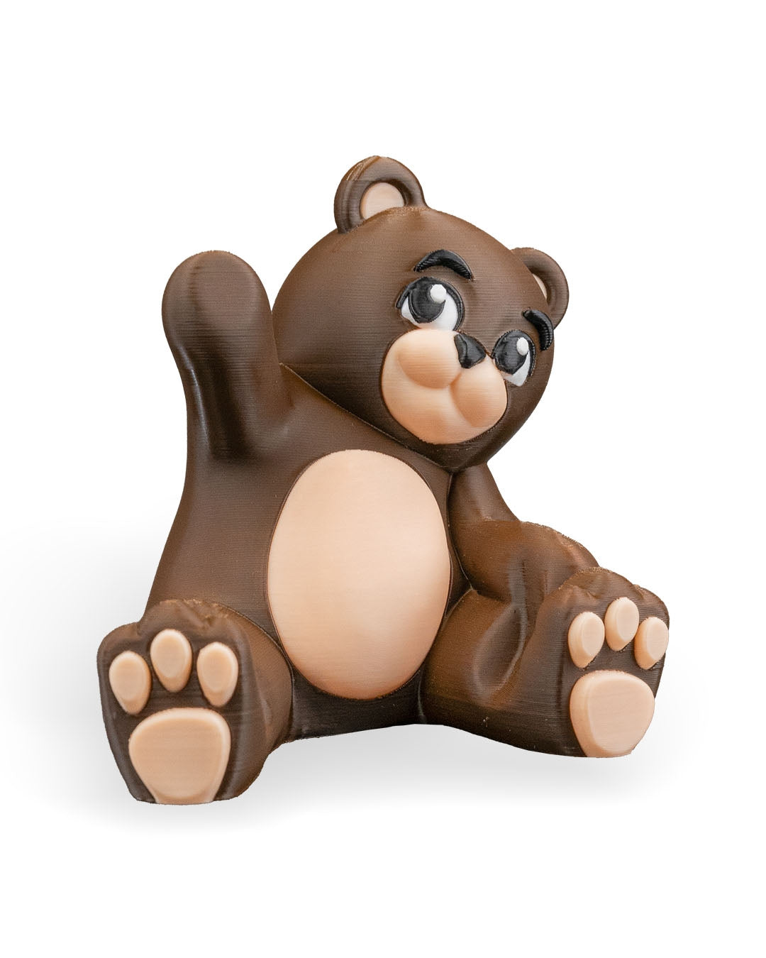 Bear Phone Holder – Cute 3D Printed Smartphone Stand – Woodland Animal Desk Decor – Kawaii Bear Figurine – Unique Phone Dock Gift