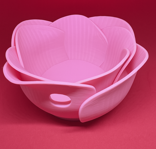 Blooming Rose Yarn Bowl – Decorative Knitting & Crochet Yarn Holder for Tangle-Free Crafting