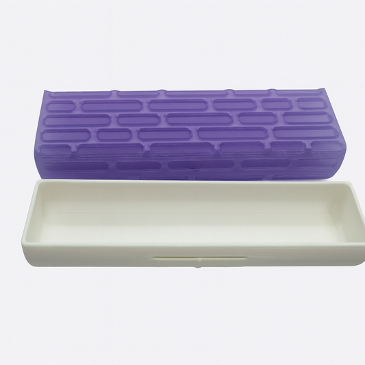 Brick Texture Mini Pill Case – Sleek Travel Organizer for Daily Meds & Vitamins