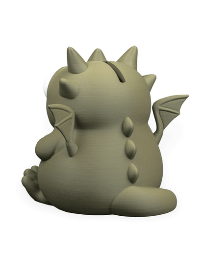 Cute Dragon Piggy Bank | 3D Printed Fantasy Coin Bank for Kids/Adults | Unique Money Saving Bank | Whimsical Dragon Gift Idea