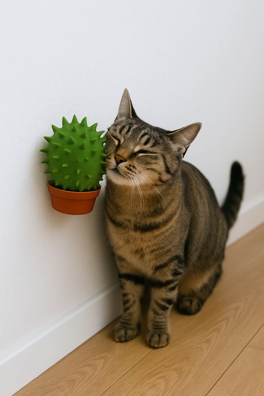 Cactus Cat Self Scratcher – Fun Wall-Mount Grooming Toy for Cats